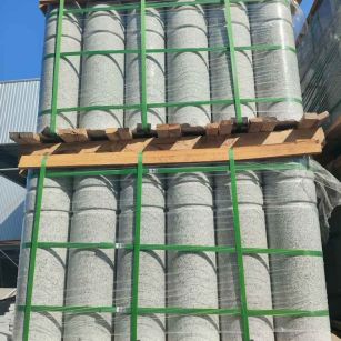 毕节挡车柱芝麻白 挡车石